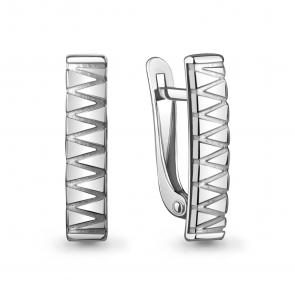 Серебряные серьги AQUAMARINE А34645 фото