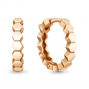 Серьги из золочёного серебра AQUAMARINE А34733-п фото