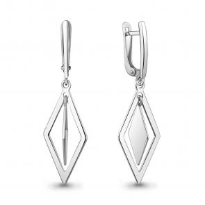 Серебряные серьги AQUAMARINE А34849 фото