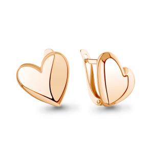 Серьги из золочёного серебра AQUAMARINE А34887-п фото