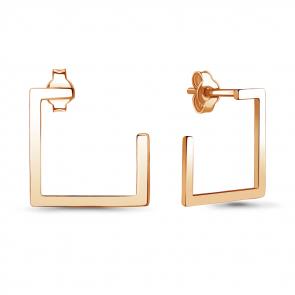 Серьги из золочёного серебра AQUAMARINE А36041-п фото