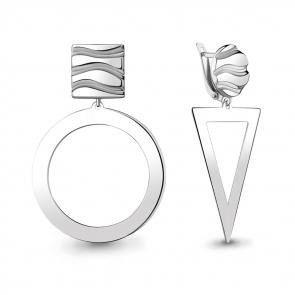 Серебряные серьги AQUAMARINE А36063 фото