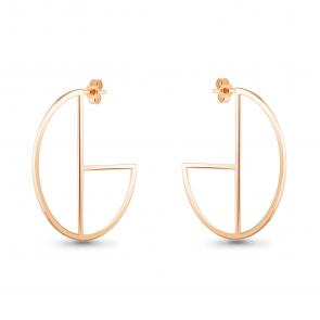 Серьги из золочёного серебра AQUAMARINE А36071-п фото