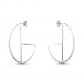 Серебряные серьги AQUAMARINE А36071 фото