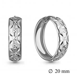 Серебряные серьги AQUAMARINE А36151 фото