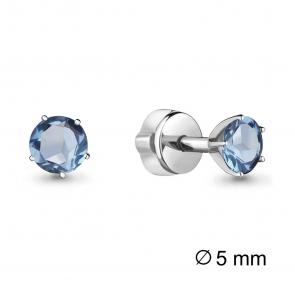 Серьги из золочёного серебра AQUAMARINE с топазом А4403705-п фото