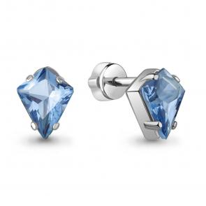 Серебряные серьги AQUAMARINE с турмалином А45006188 фото