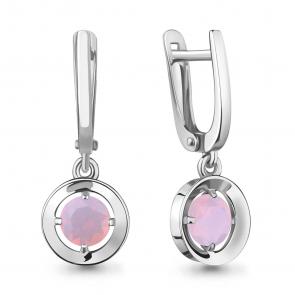 Серебряные серьги AQUAMARINE с опалом А47367606 фото