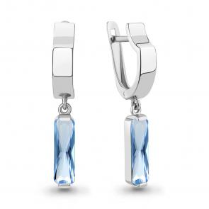 Серебряные серьги AQUAMARINE с турмалином А4787488 фото