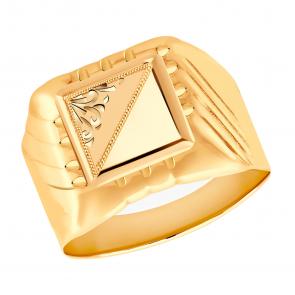 Кольцо из золочёного серебра AQUAMARINE А53013-п фото