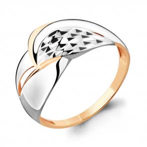 Кольцо из золочёного серебра AQUAMARINE А54591-пк фото