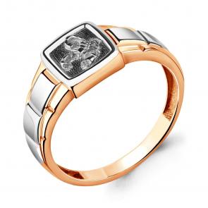 Кольцо Знак зодиака Скорпион из золоченого серебра AQUAMARINE А54688-пк фото