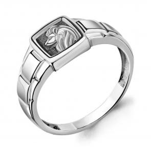 Серебряное кольцо знак зодиака Лев AQUAMARINE А54693 фото