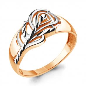 Кольцо из золочёного серебра AQUAMARINE А54753-пк фото