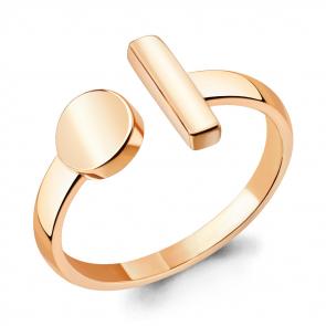 Кольцо из золочёного серебра AQUAMARINE А54768-п фото