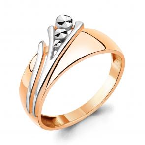 Кольцо из золочёного серебра AQUAMARINE А54820-пк фото