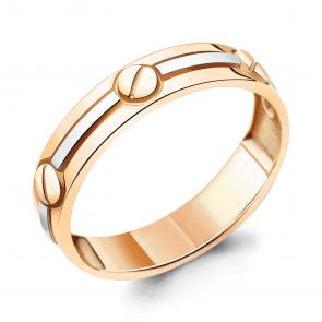 Кольцо из золочёного серебра AQUAMARINE А54884-пк фото