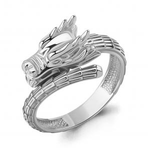 Серебряное кольцо Символ года Дракон AQUAMARINE А56032 фото