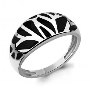 Серебряное кольцо AQUAMARINE с эмалью А56079 фото