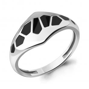 Серебряное кольцо AQUAMARINE с эмалью А56084 фото