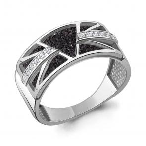 Серебряное кольцо AQUAMARINE с фианитом А600053АЧ фото