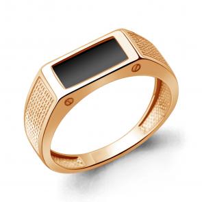 Кольцо из золочёного серебра AQUAMARINE с фианитом А600489Ч-п фото