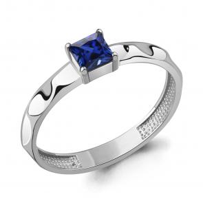 Серебряное кольцо AQUAMARINE с гидротермальным сапфиром А600623Н фото