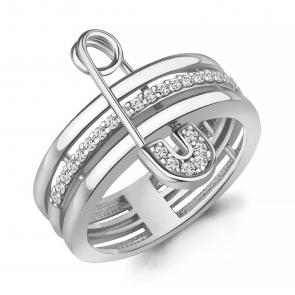 Серебряное кольцо AQUAMARINE с фианитом А600850А фото