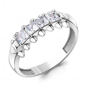 Серебряное кольцо AQUAMARINE с фианитом А600869 фото