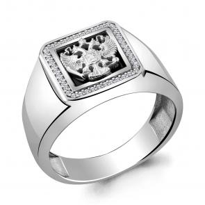 Серебряное кольцо AQUAMARINE с фианитом А62143А фото