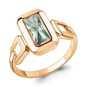 Кольцо из золочёного серебра AQUAMARINE с празиолитом А65000615-п фото