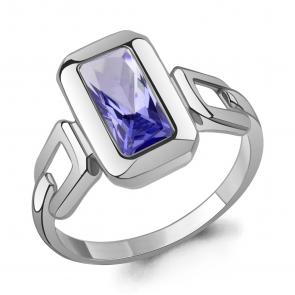 Серебряное кольцо AQUAMARINE с танзанитом А650006603 фото