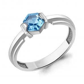 Серебряное кольцо AQUAMARINE с топазом А65007992 фото