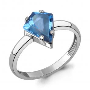 Серебряное кольцо AQUAMARINE с топазом А65011692 фото