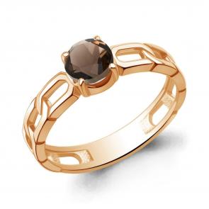 Кольцо из золочёного серебра AQUAMARINE с кварцем А65017501-п фото