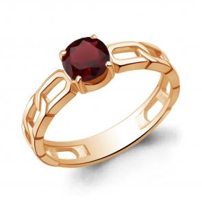 Кольцо из золочёного серебра AQUAMARINE с гранатом А65017503-п фото