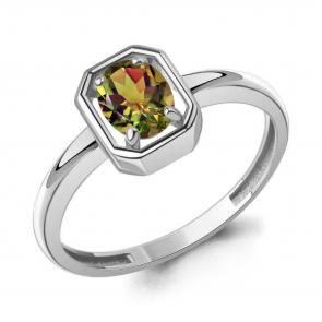 Серебряное кольцо AQUAMARINE с султанитом А65018119 фото