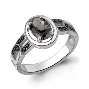 Серебряное кольцо AQUAMARINE с ювелирным кристаллом А650188Ч фото