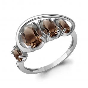 Серебряное кольцо AQUAMARINE с кварцем А65019301 фото