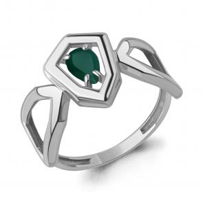 Серебряное кольцо AQUAMARINE с агатом А65022309 фото