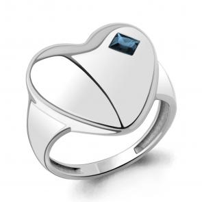 Серебряное кольцо AQUAMARINE с Лондон топазом А65027208 фото