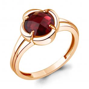 Кольцо из золочёного серебра AQUAMARINE с гранатом А65030985-п фото