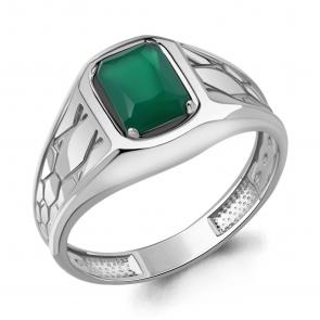 Серебряное кольцо AQUAMARINE с агатом А65031809 фото