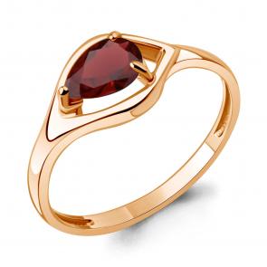 Кольцо из золочёного серебра AQUAMARINE с гранатом А65032503-п фото