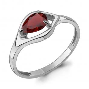 Серебряное кольцо AQUAMARINE с гранатом А65032503 фото