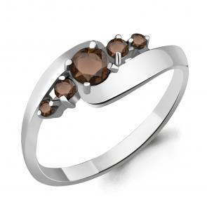 Серебряное кольцо AQUAMARINE с кварцем А6568401 фото