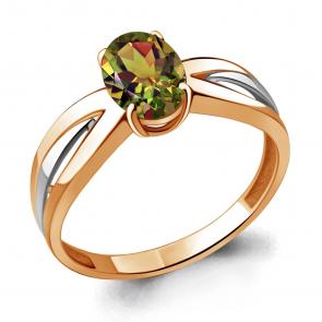 Кольцо из золочёного серебра AQUAMARINE с султанитом А6570319-пк фото