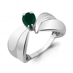 Серебряное кольцо AQUAMARINE с агатом А6590109 фото