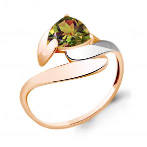 Кольцо из золочёного серебра AQUAMARINE с султанитом А6590919-пк фото