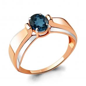 Кольцо из золочёного серебра AQUAMARINE с Лондон топазом А6593208-пк фото